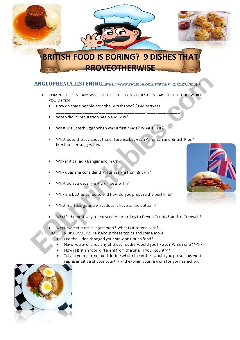 British Food according to Anglophenia