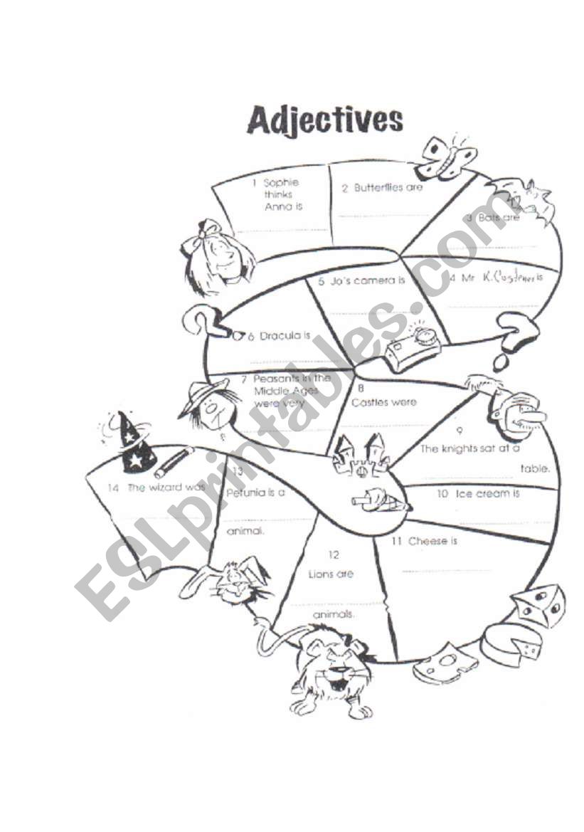 Adjective worksheet