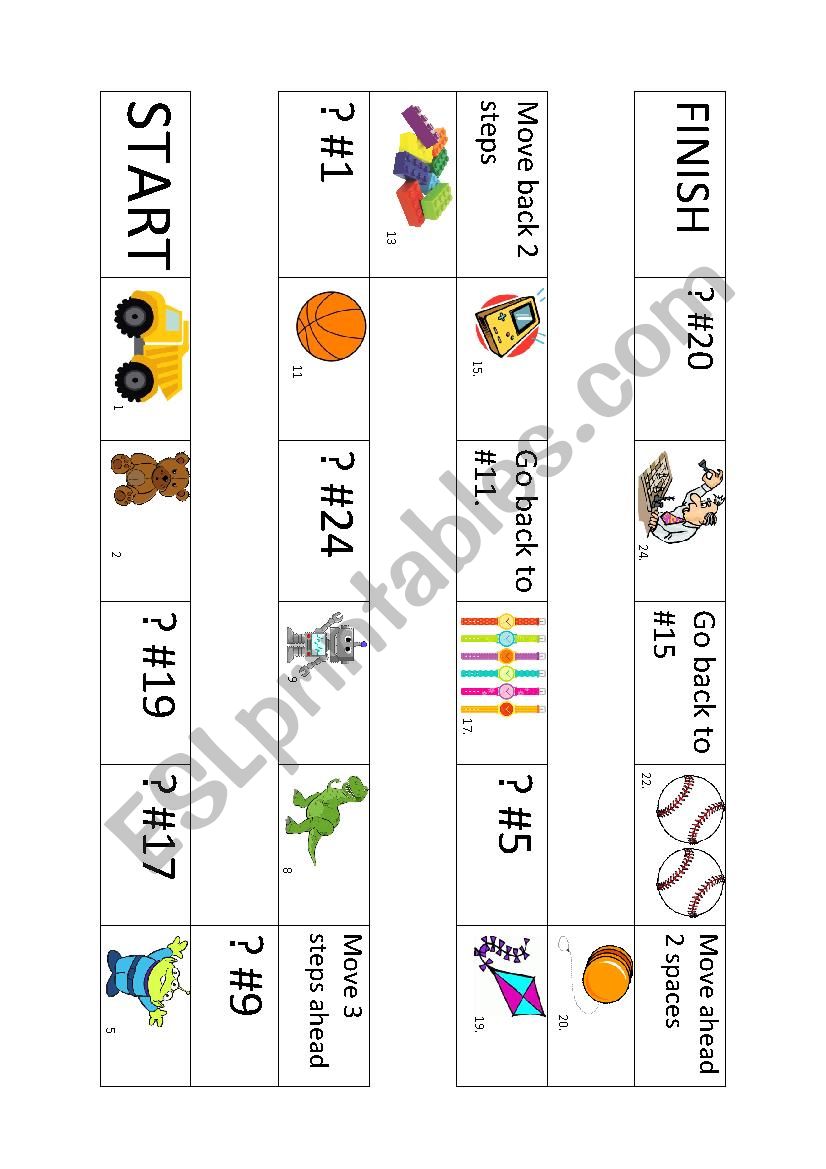 Demonstrative Pronouns Boardgame