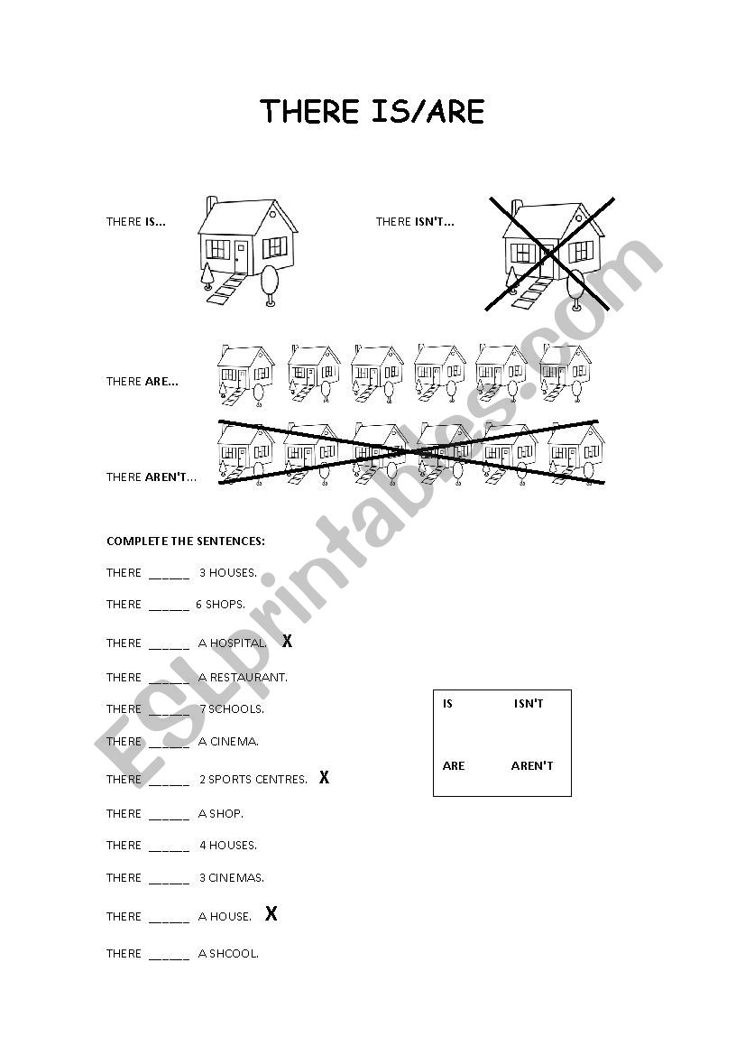 There is/are worksheet