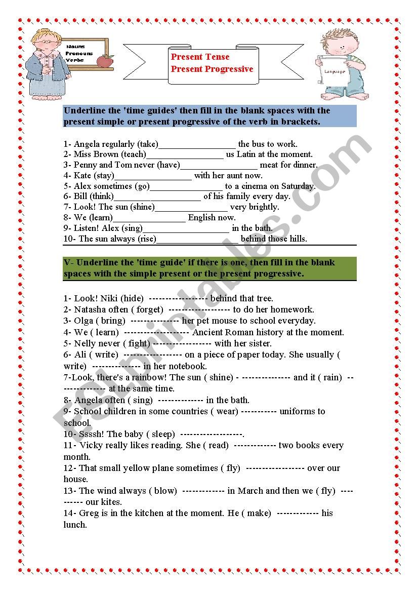 present-tense-present-progressive-esl-worksheet-by-sunrising-ever