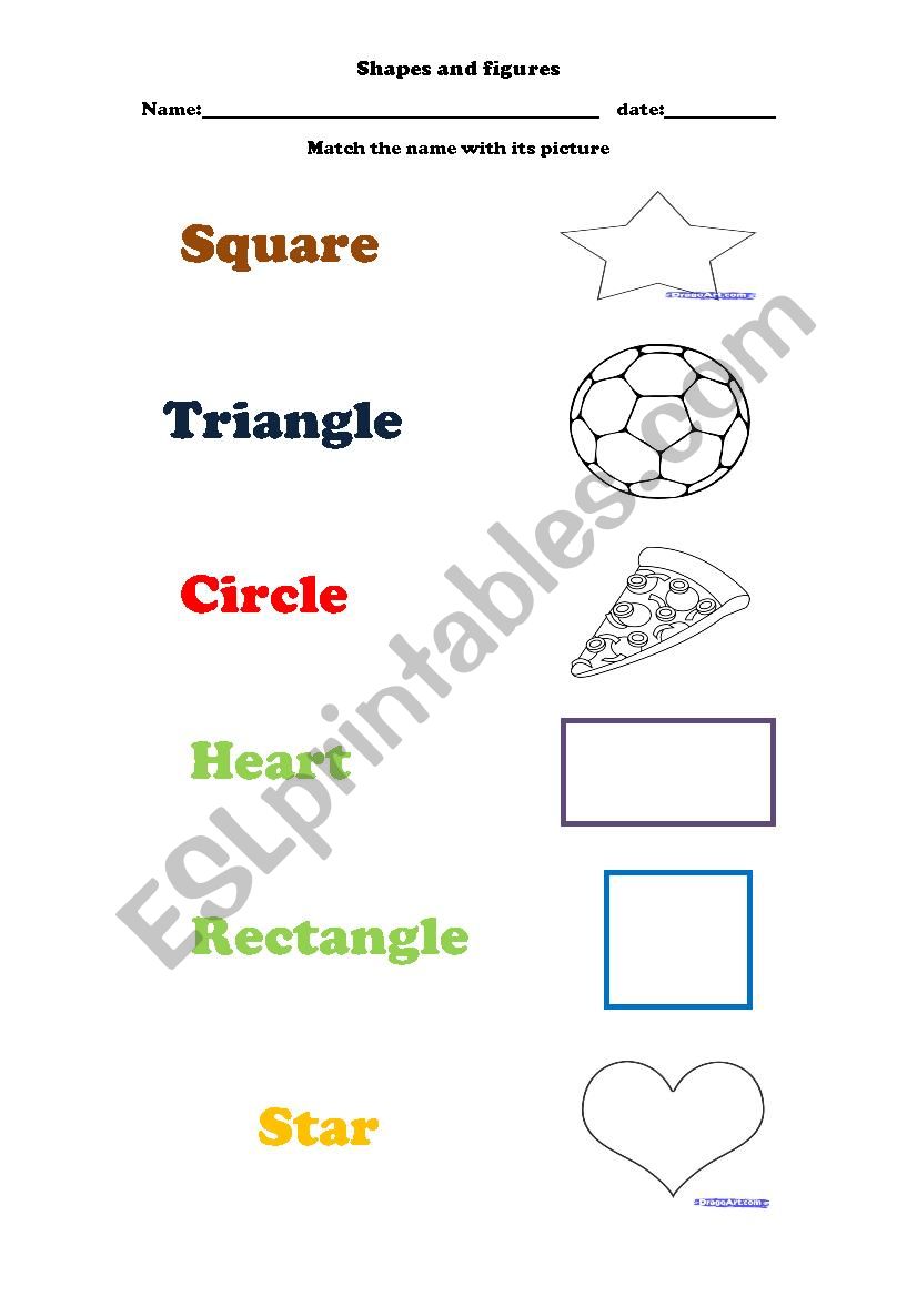 shapes worksheet