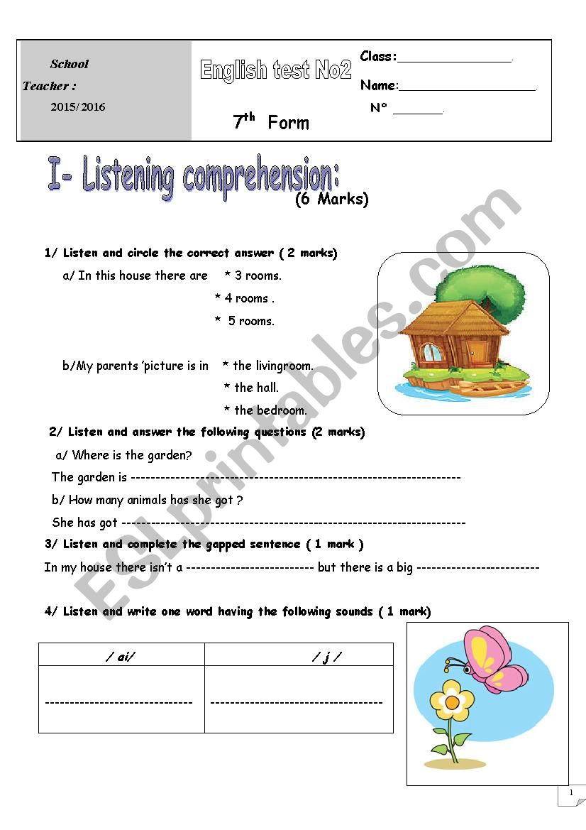 7th mid term 2 worksheet