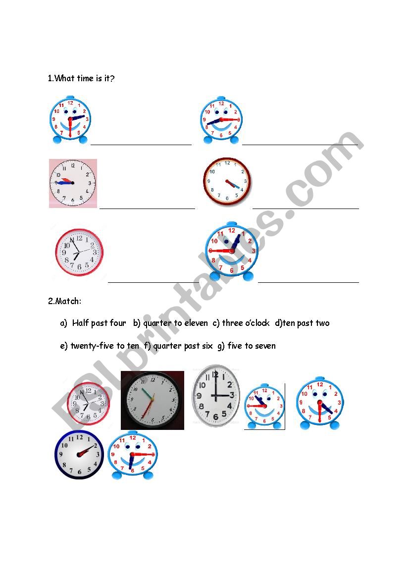 What time is it & Present Simple Tense