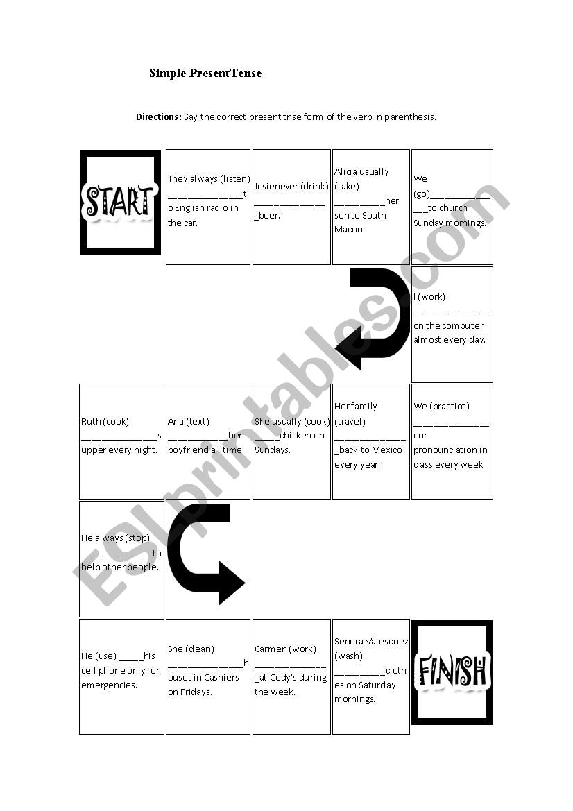 Simple Present worksheet