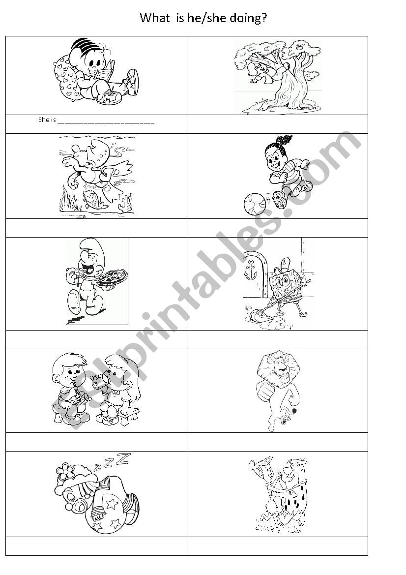 Present Continuous worksheet