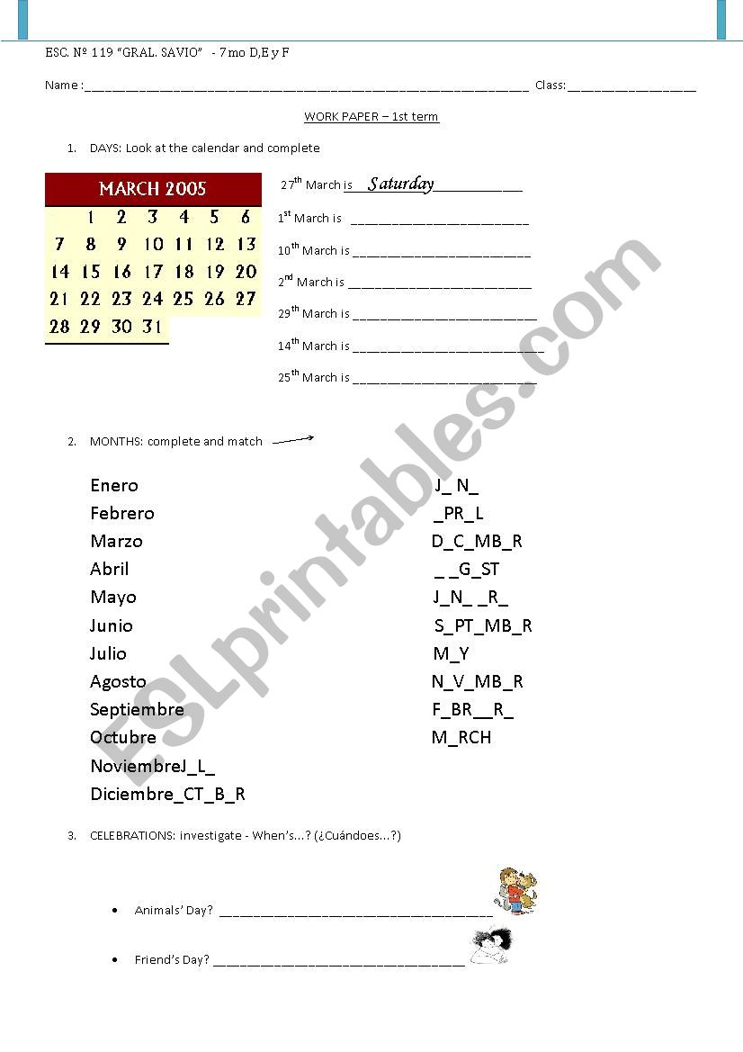 work paper worksheet