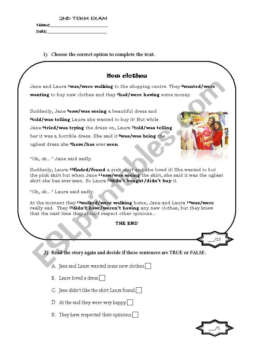 Present perfect; past simple, past continuous, adjectives +ed +ing EXAM