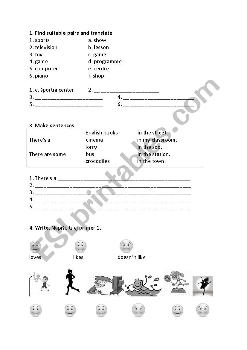 happy street 2 unit 3-6 worksheet