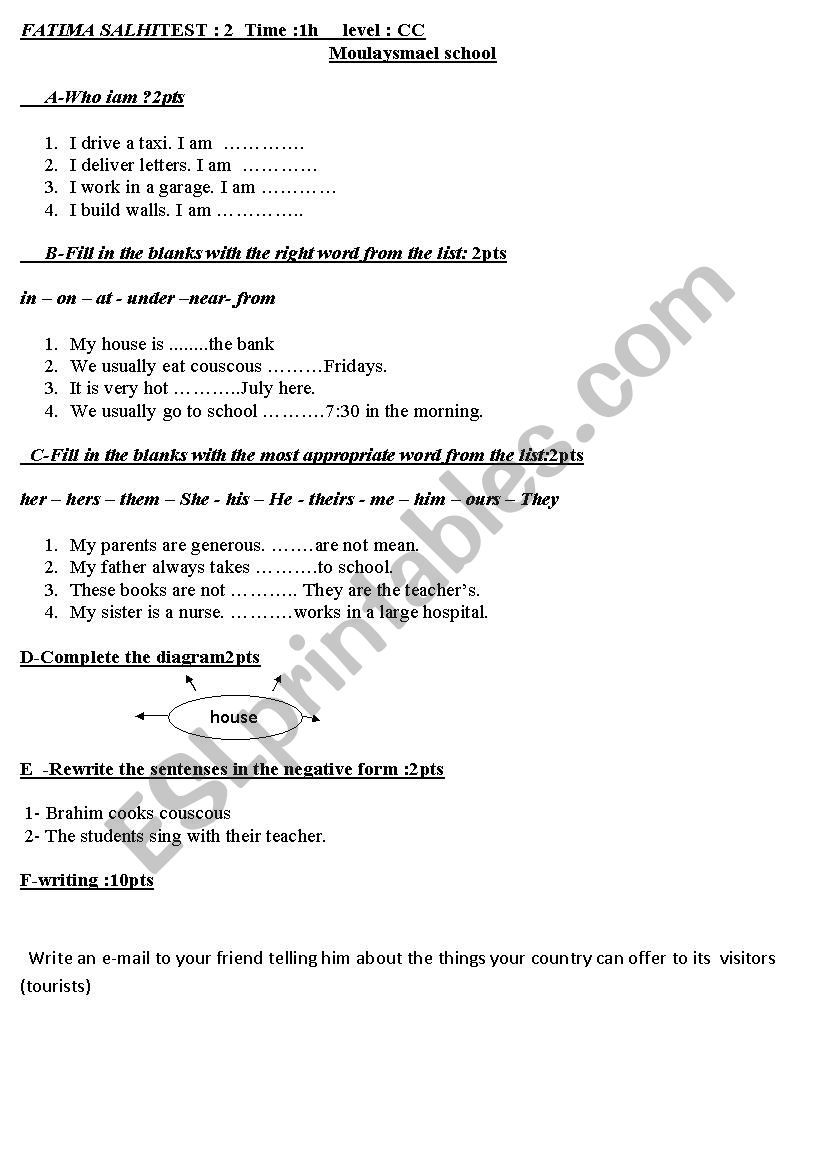 quiz 1 common core worksheet