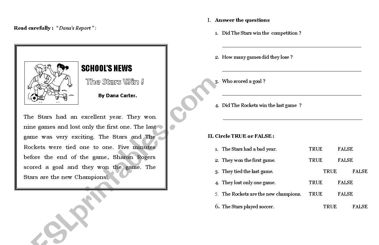  soccer champions worksheet