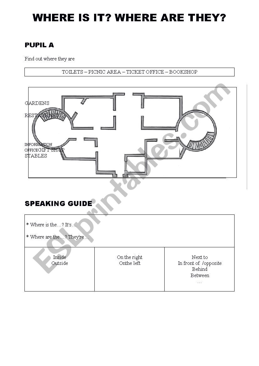 WHERE IS IT? WHERE ARE THEY? worksheet