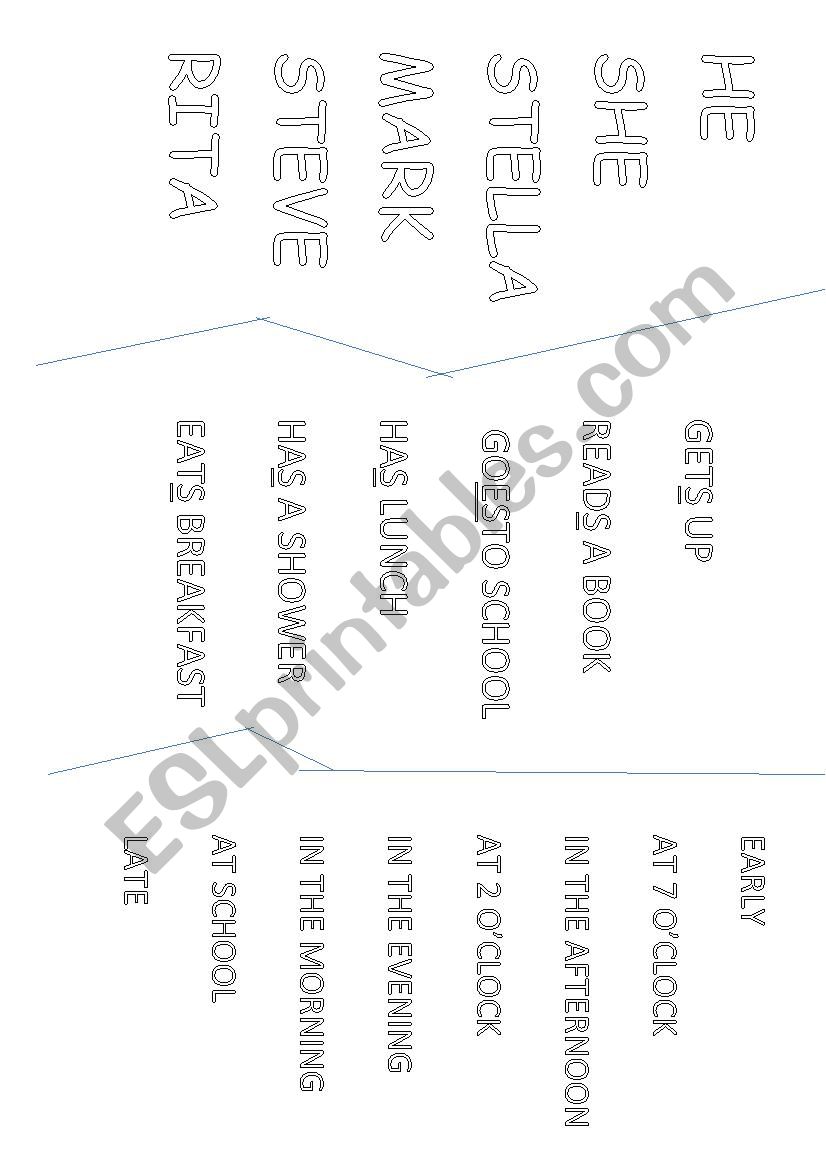 Present simple  worksheet