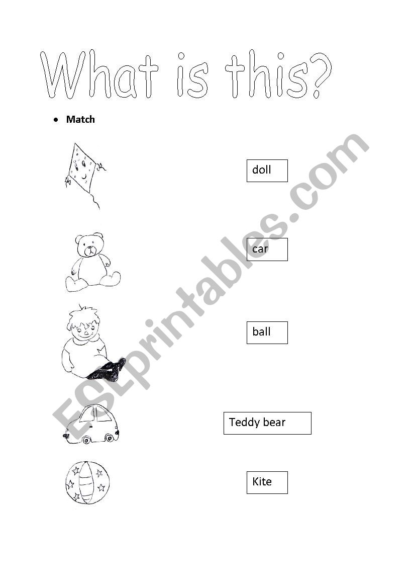 toys worksheet