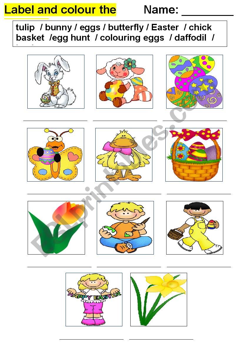 Easter  worksheet