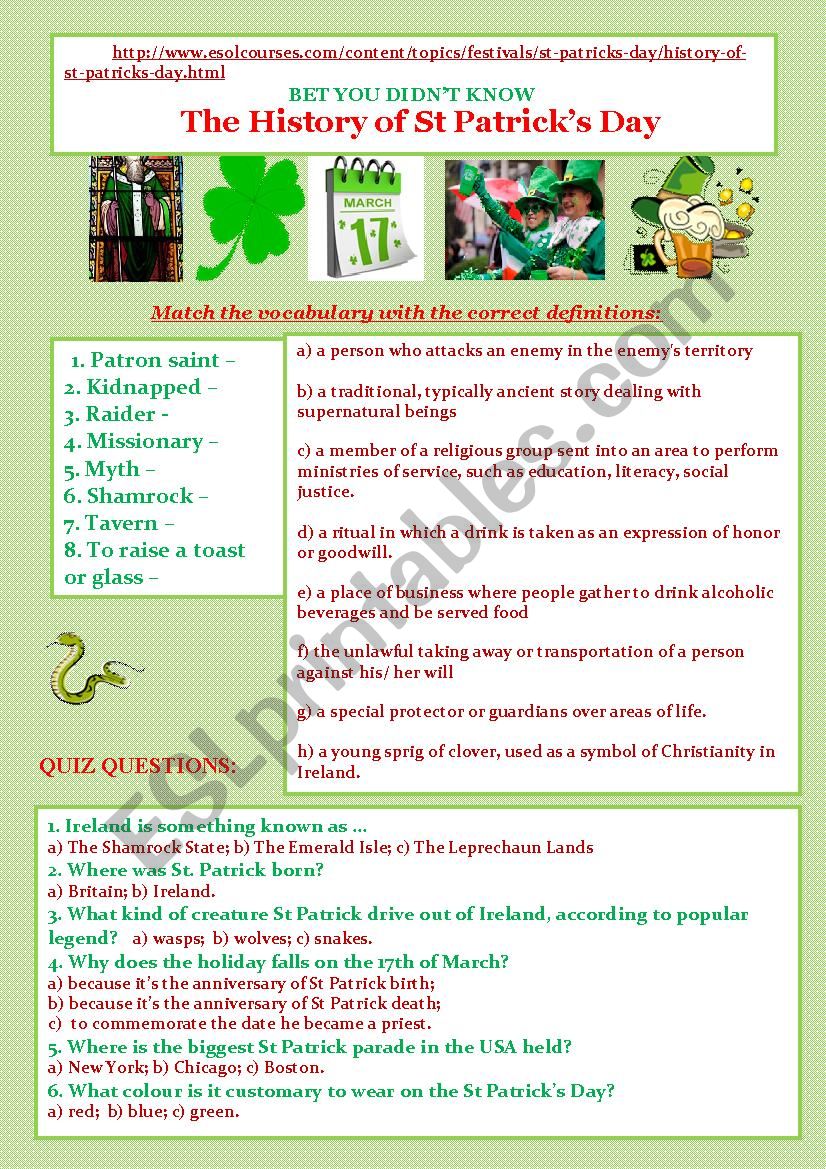 The History of St Patricks Day