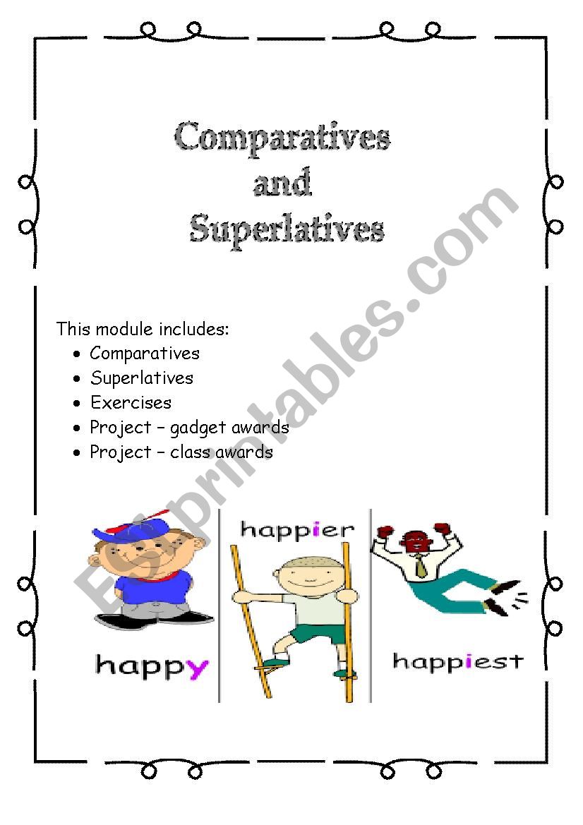 comparatives and superlatives worksheet