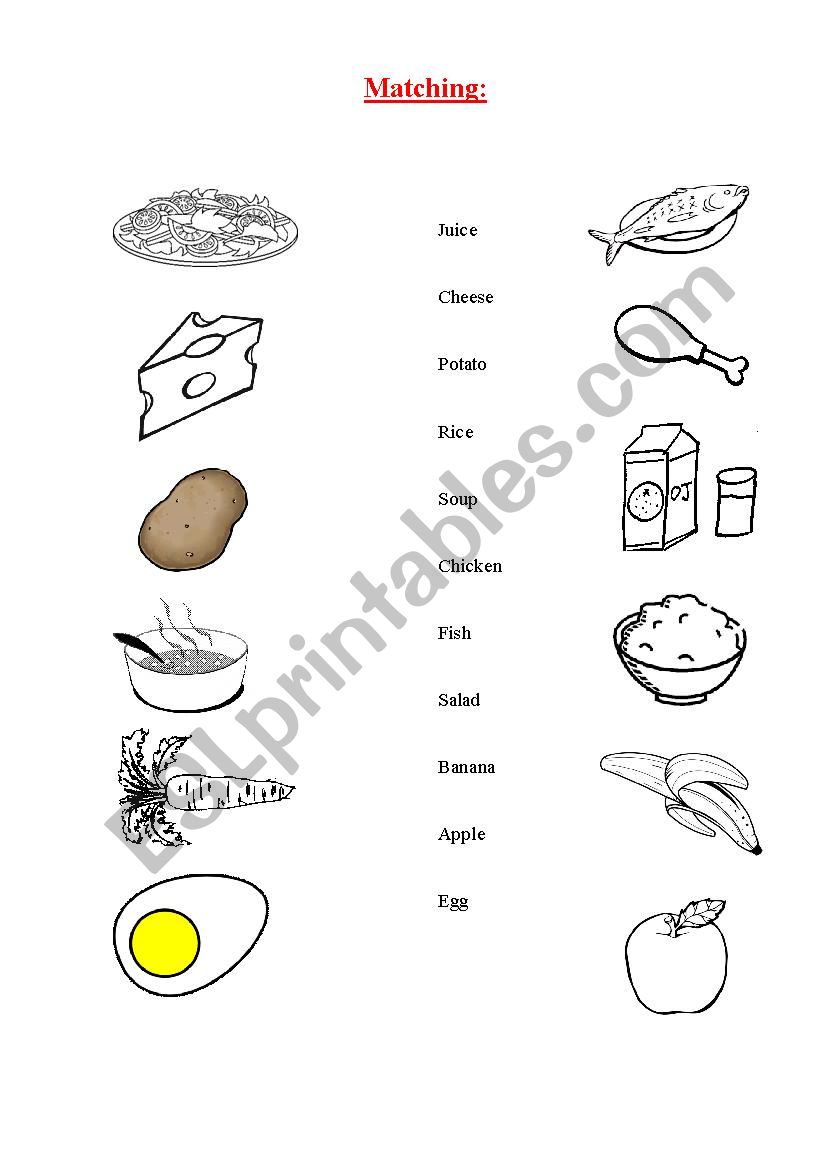 Food worksheet