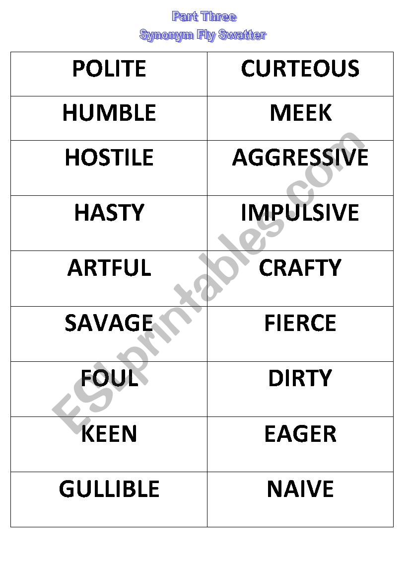 English Vocabuary Games Upper-Advanced Part II