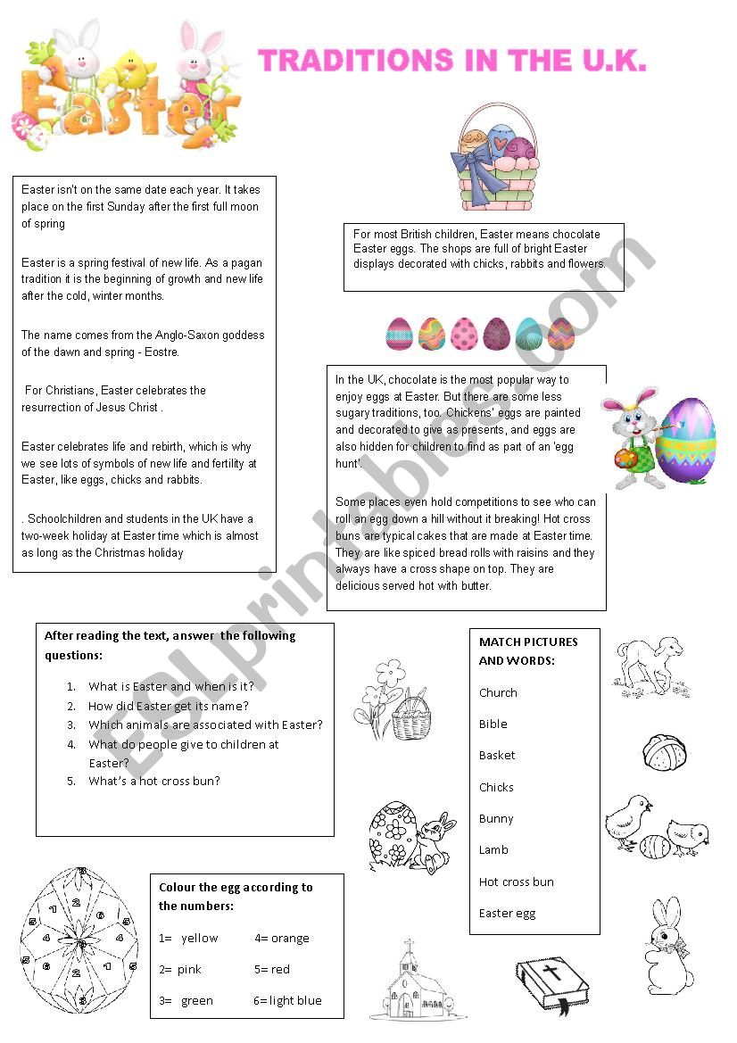 EasterÂ´s traditions in the U.K.