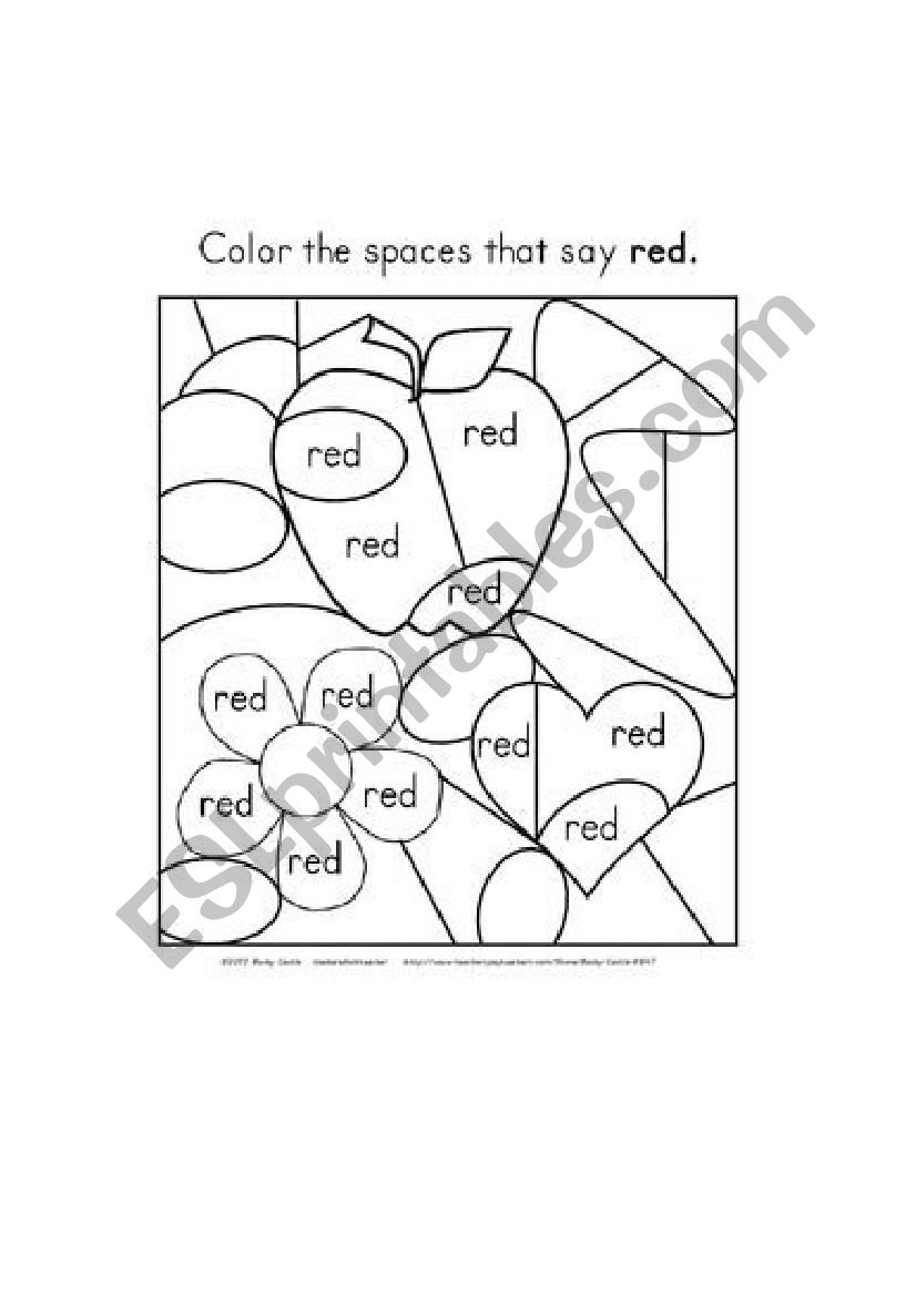 Colors worksheet