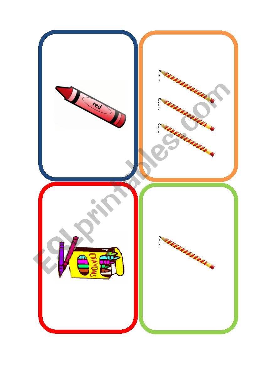 Plural and Singular Flashcards