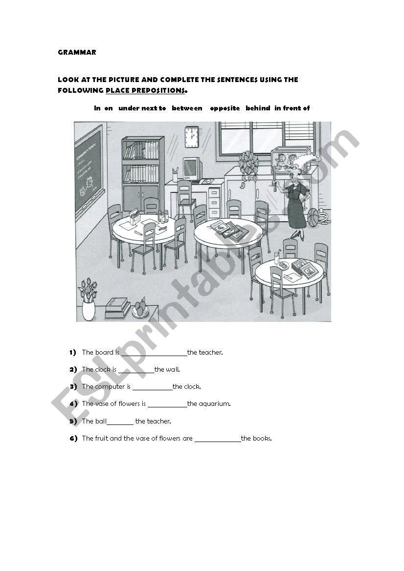 Grammar worksheet  worksheet