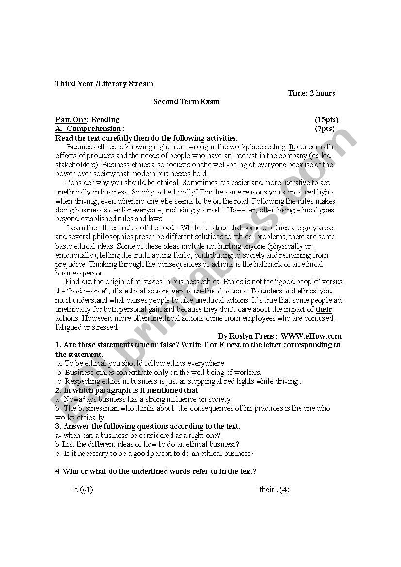 exam2016 worksheet