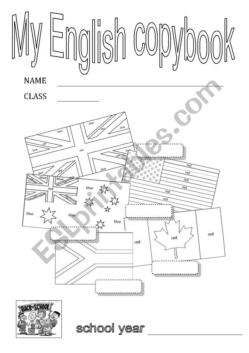 My English Copybook worksheet