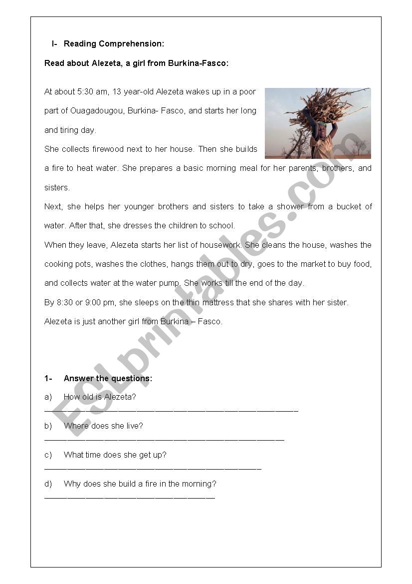 Simple Present worksheet