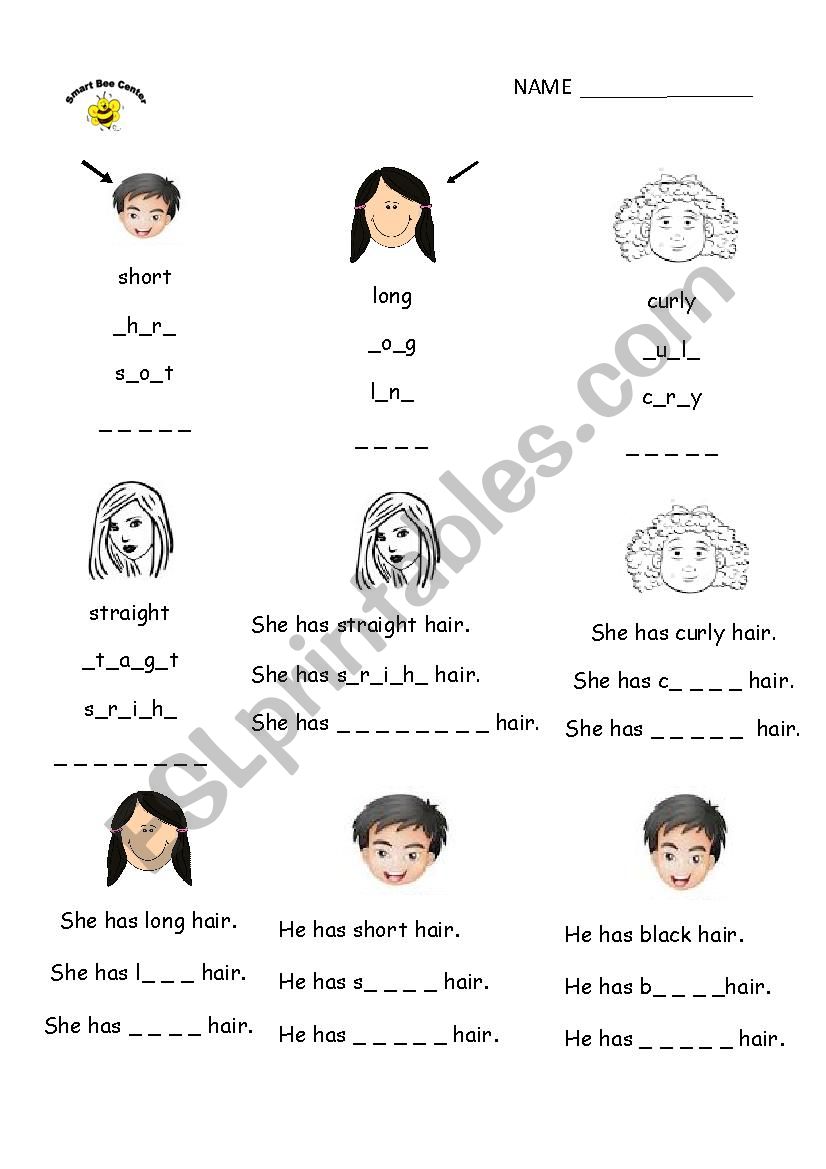 describing people worksheet