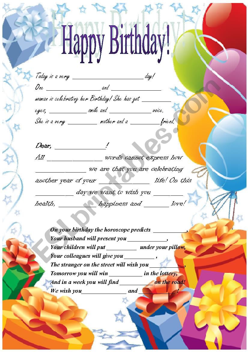 birthday certificate worksheet