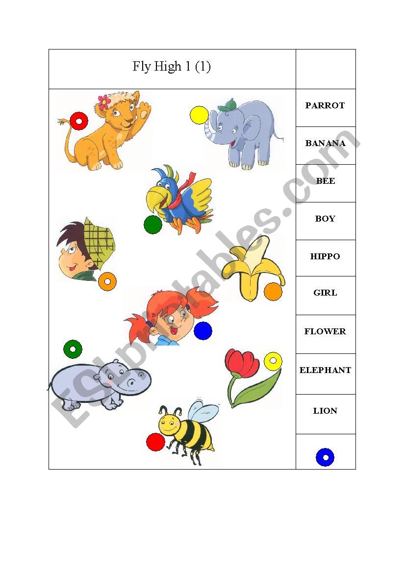 Fly High 1 Logicco Picollo 1 worksheet