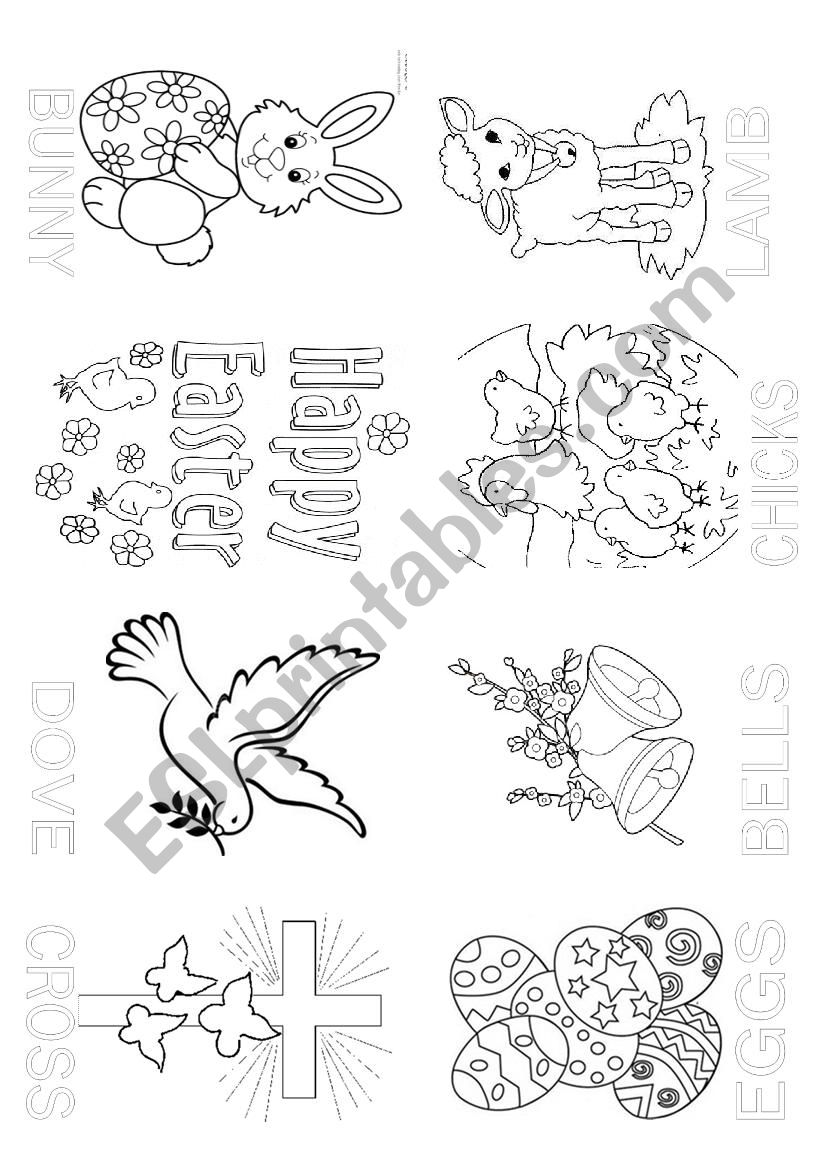 EASTER MINIBOOK worksheet