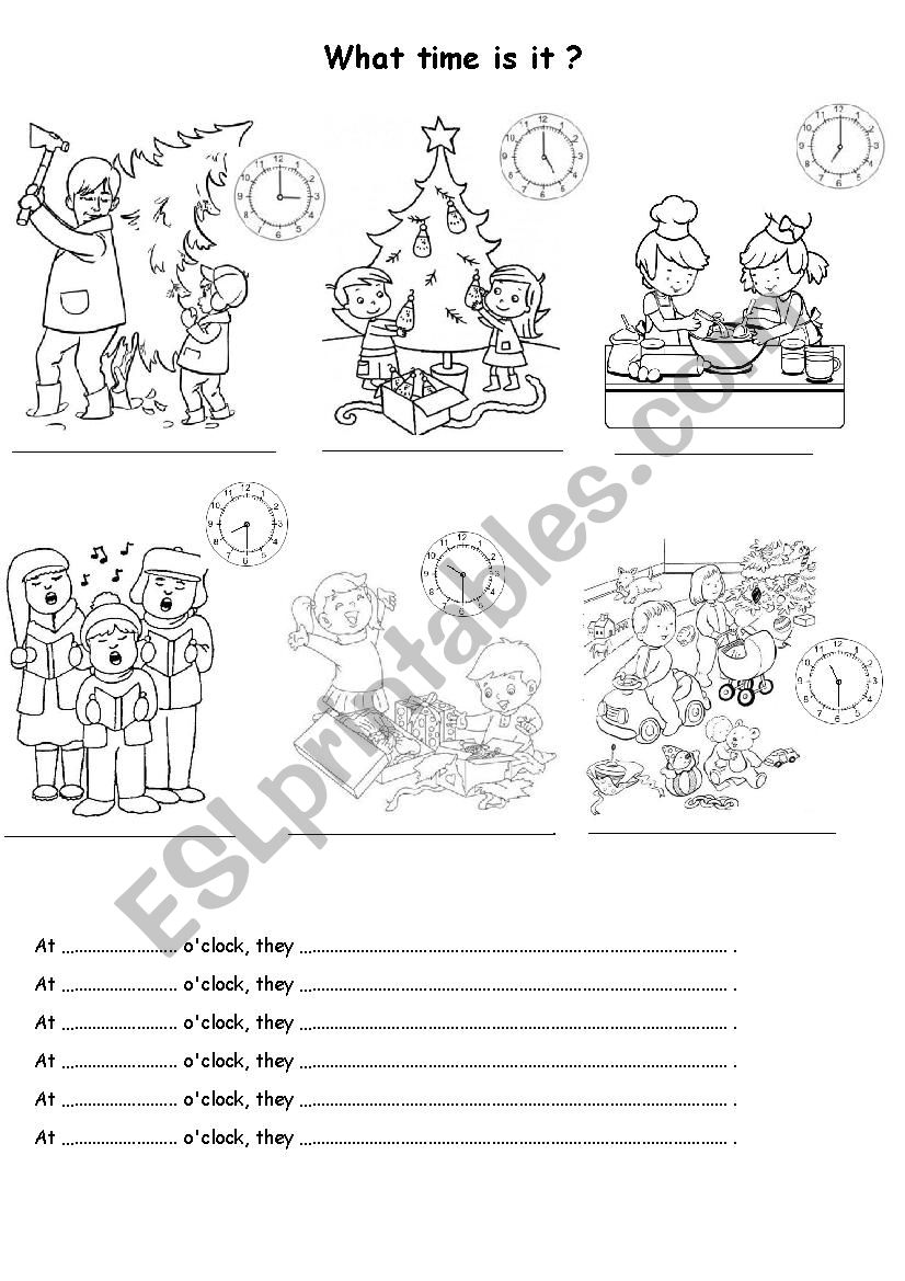 what time is it ? worksheet