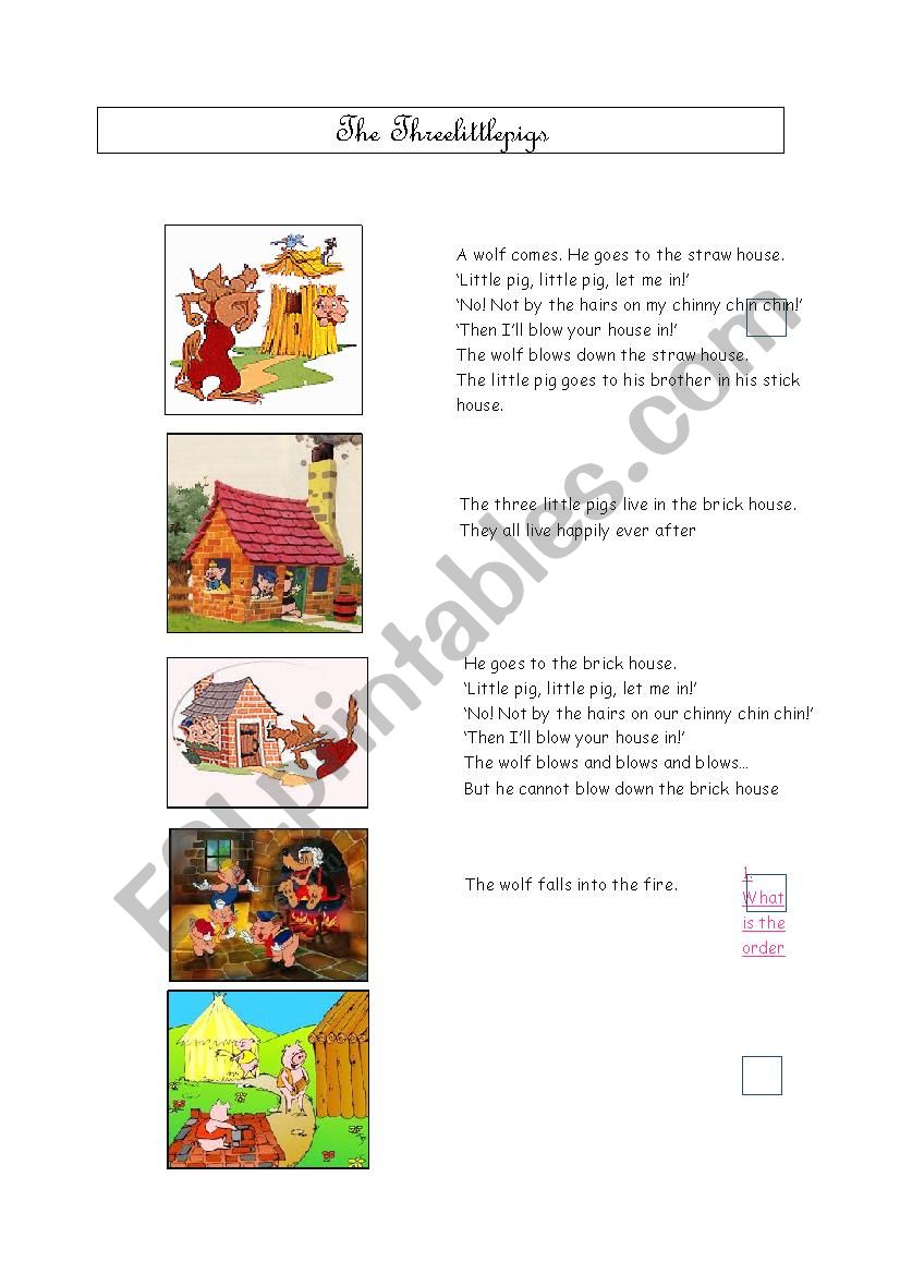 the three little pigs - story and play