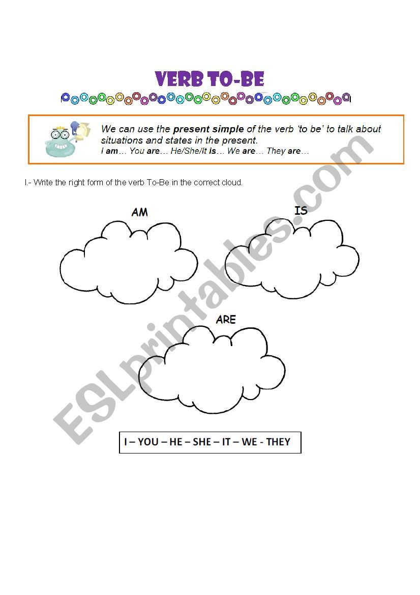 Verb To Be worksheet