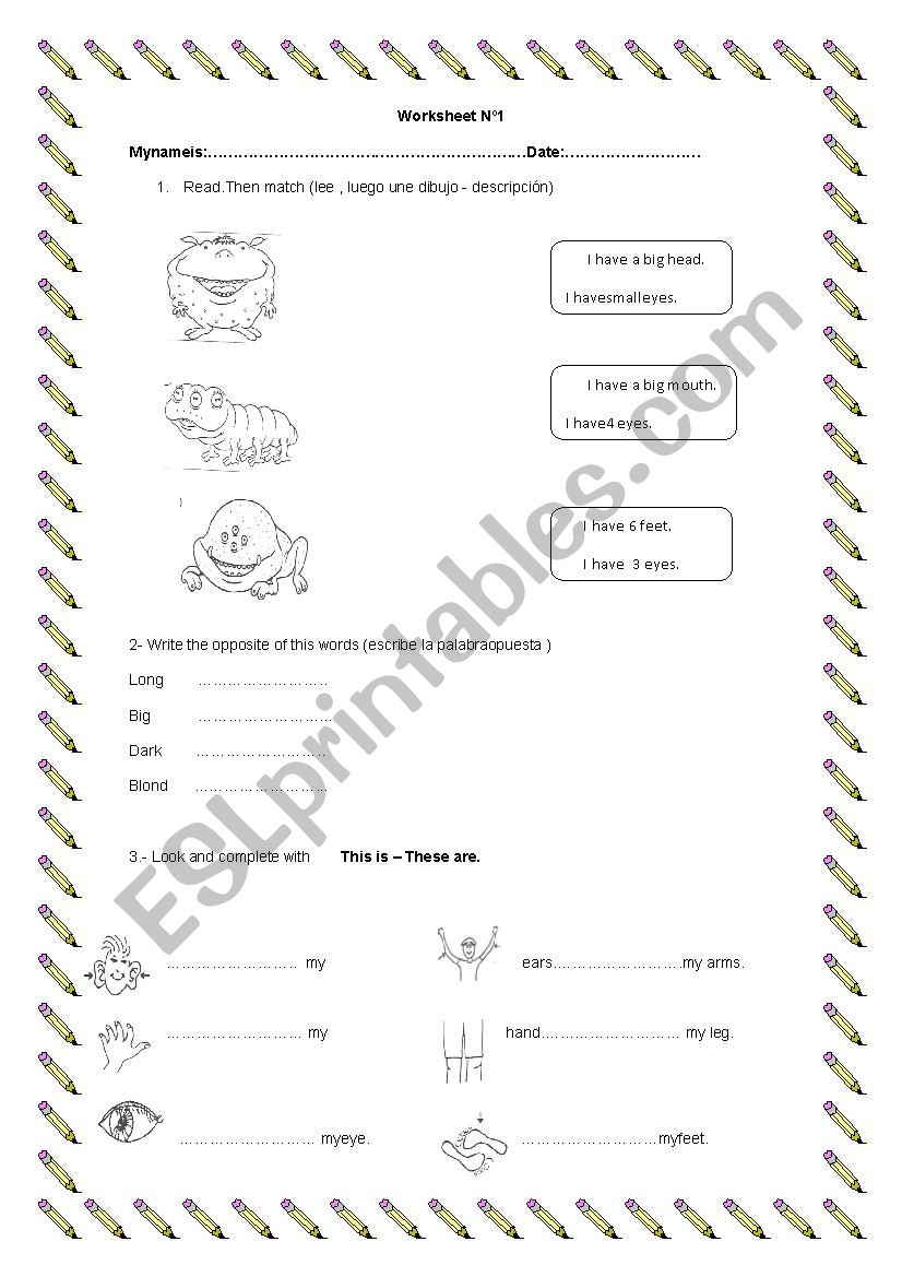 test worksheet