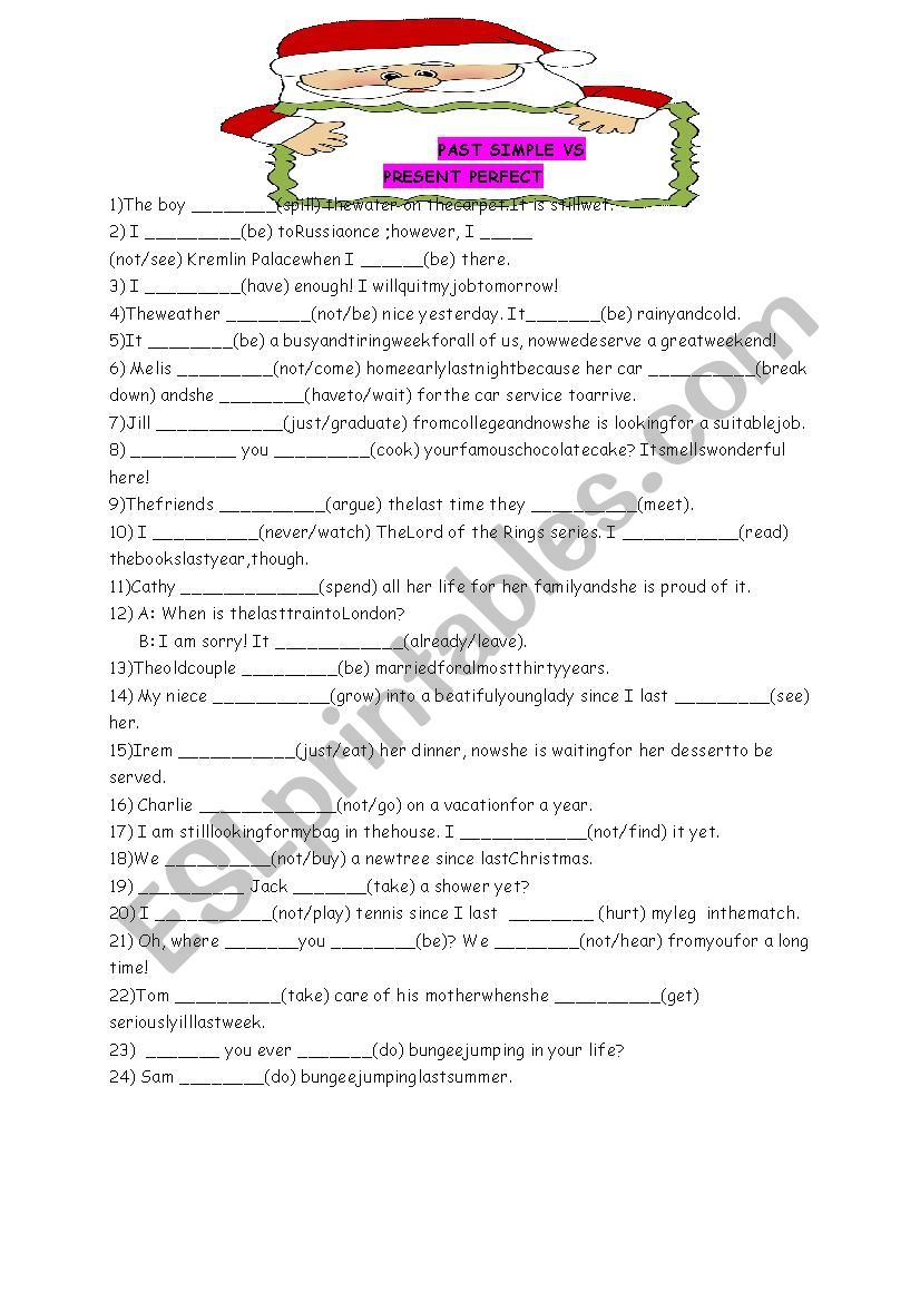 present perfect vs past simple