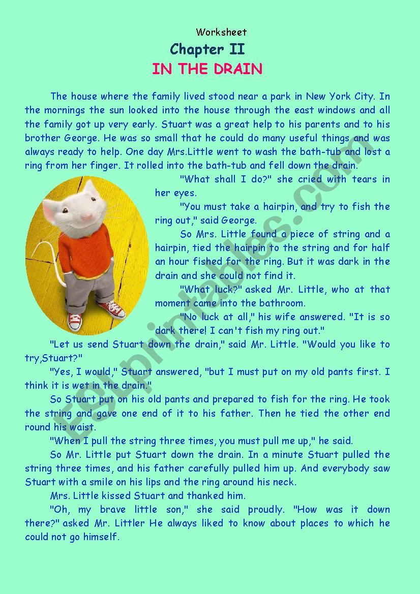 Stuart Little worksheet