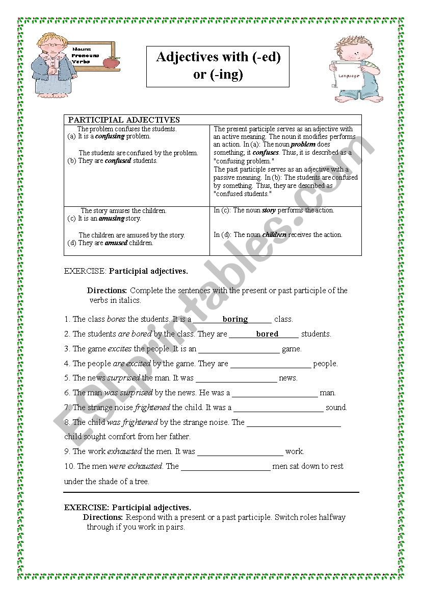 participial-adjectives-definition-exercises-esl-worksheet-by-sunrising-ever