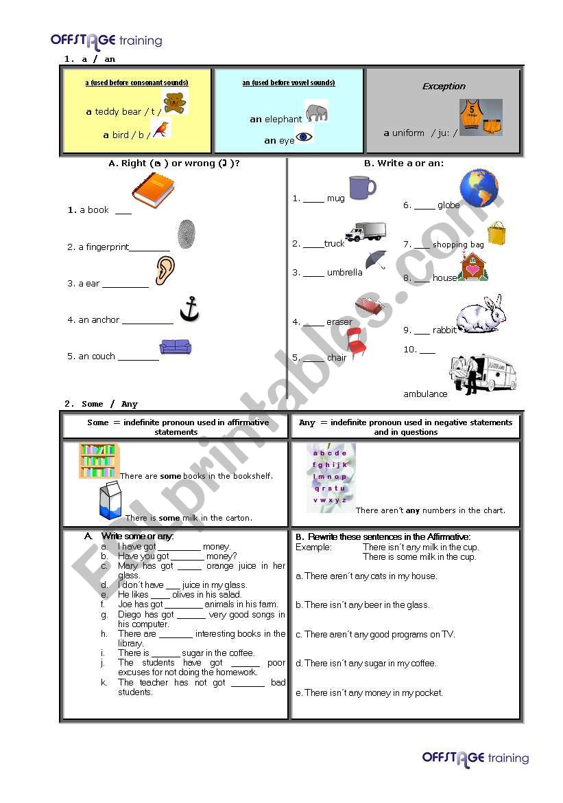 A_AN_Some_Any worksheet