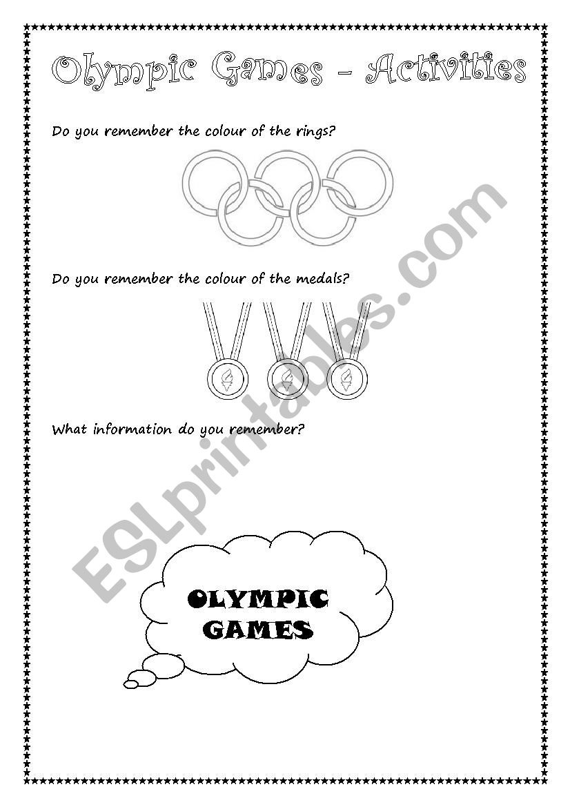 Olympic Games - Brazil 2016 worksheet