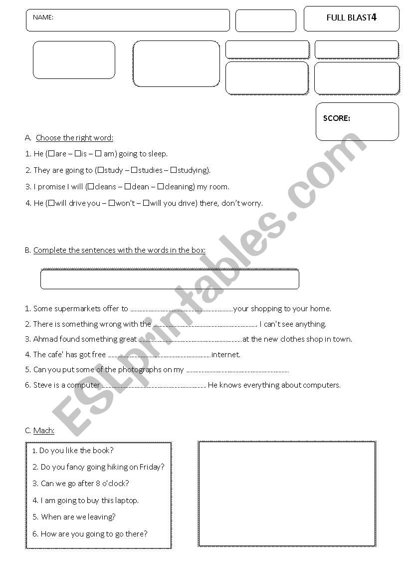 Grammar Quiz worksheet
