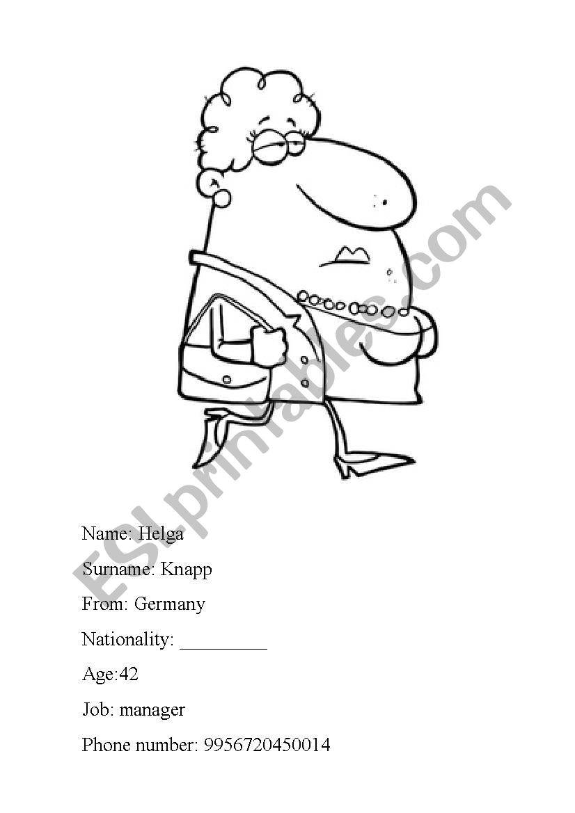 Describing people, questions. worksheet
