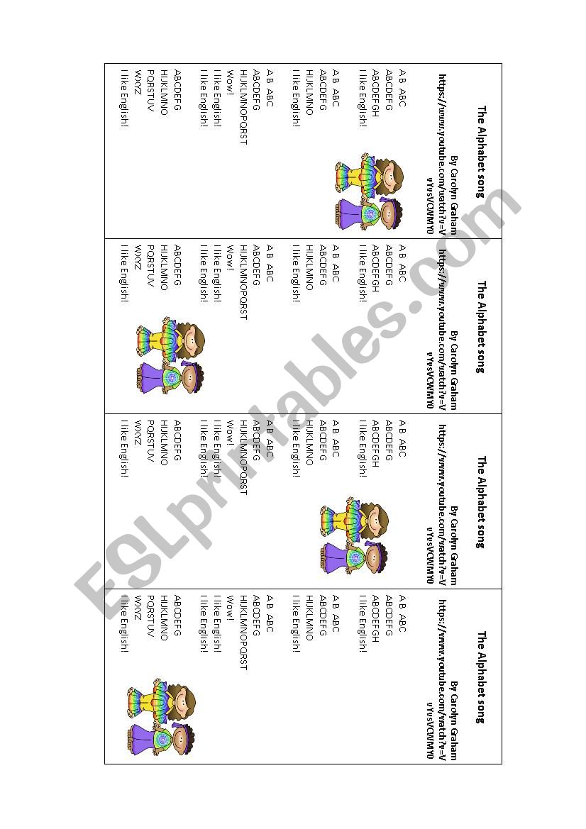 The Alphabet Song worksheet