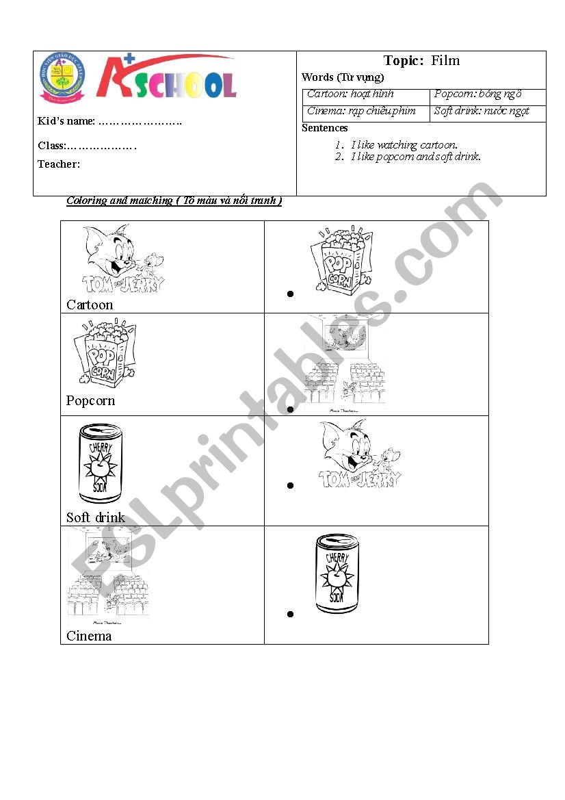 film worksheet worksheet