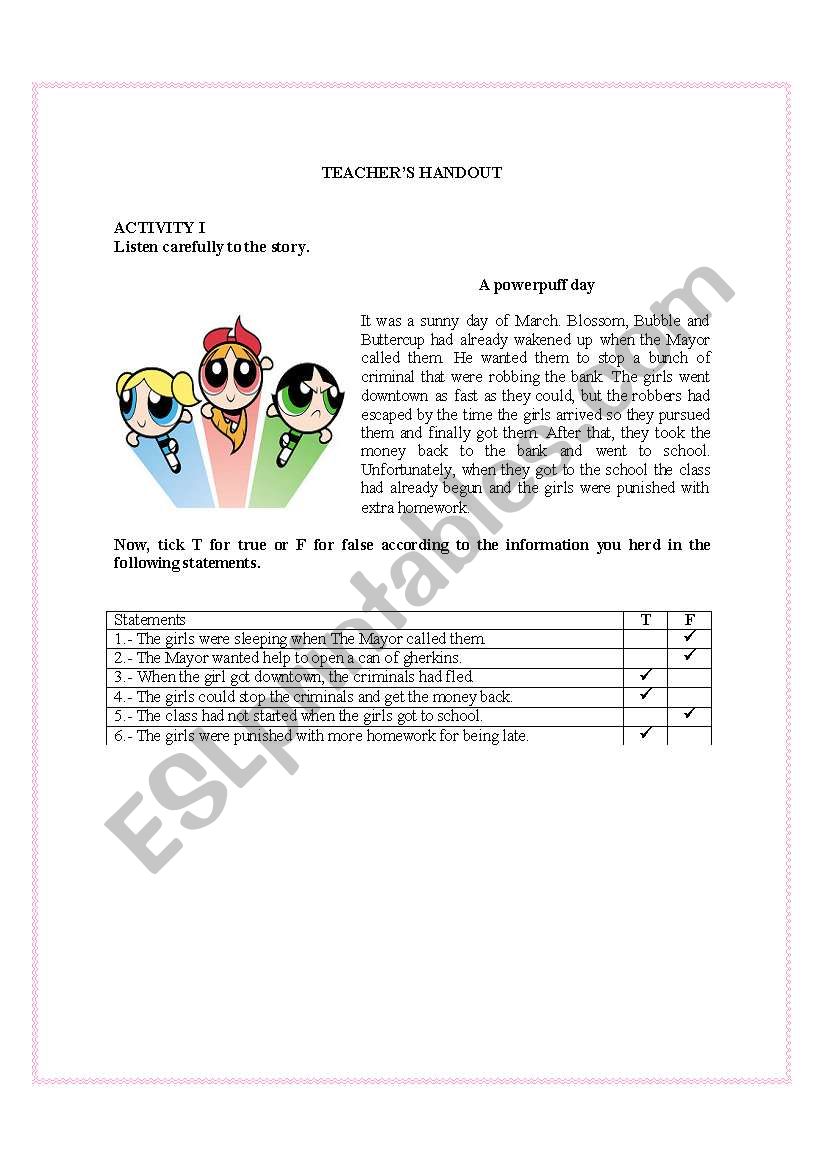 Past perfect and simple past worksheet