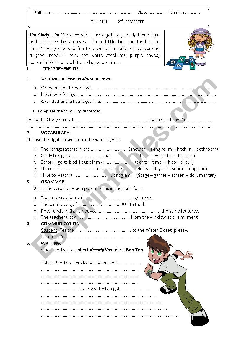 Description(test nÂ° 2 2nd semester)