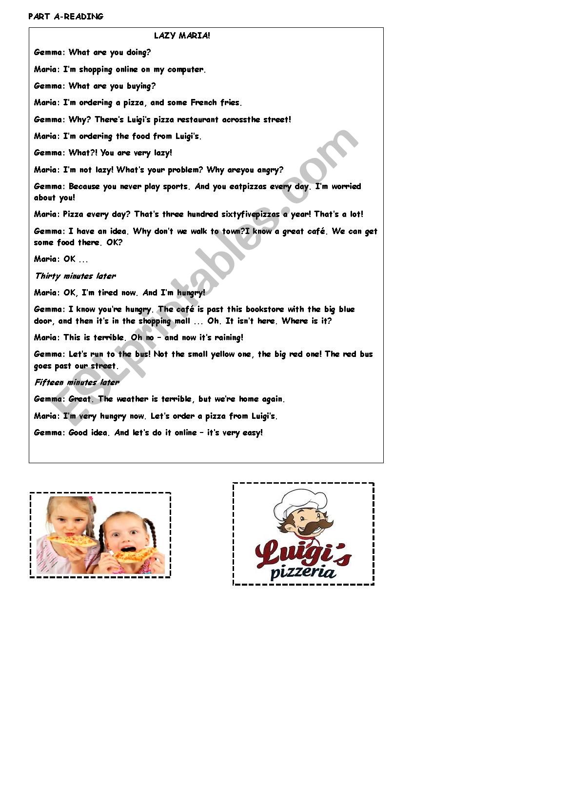 Present Tenses Worksheet worksheet